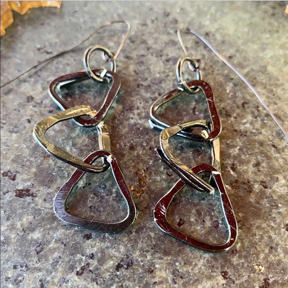 Petite Cascading Triangles Earrings